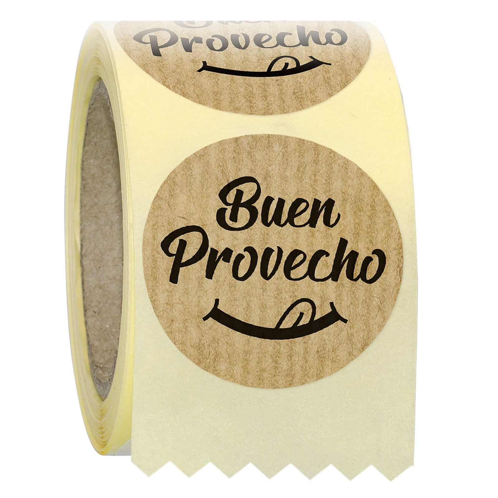ALI05 - Etiqueta Buen Provecho - Rollo de 250 ud - 35 Ø mm - Imagen 1