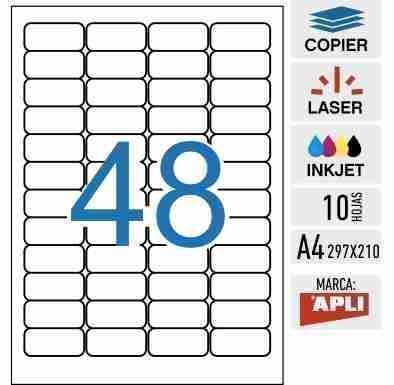 e48_11272 - 10 Hojas A4 seguridad VOID Apli -  45,7 x 21,2 mm - Imagen 1
