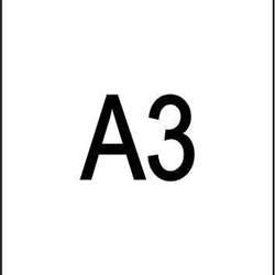 eA3 - 100 hojas DIN A3 - Etiqueta blanca en hojas - Imagen 1