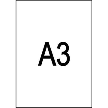 eA3 - 300 hojas DIN A3 - Etiqueta blanca en hojas - Imagen 1