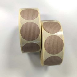 - Etiqueta papel kraft adhesivo - Rollo de 500 ud - 35 mm Ø - Imagen 1