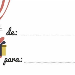 INF007 - Etiquetas regalos De...para -  Rollo de 250ud - 50 x 30 mm - Imagen 1