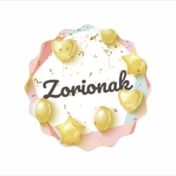 INF009 - Etiquetas Zorionak Globos - Rollo de 250 ud - 42 mm Ø - Imagen 2