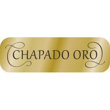 JOY003 - Etiquetas joyería Chapado en oro - Rollo de 500 ud - 22 x 7 mm - Imagen 1