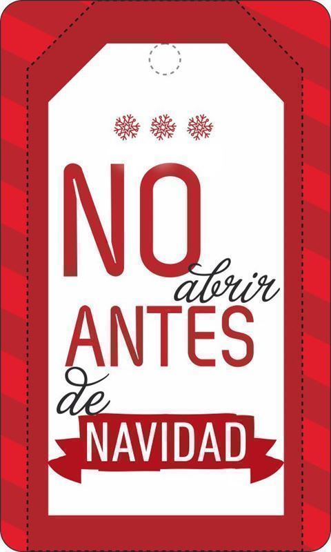 N23 - Etiqueta Navidad No abrir - Rollo de 250ud - 50 x 30 mm - Imagen 2