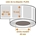 PL013 - Etiquetas papel PLATA - Rollo de 1.000 ud - 50 x 75 mm - Imagen 1