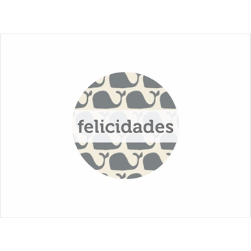 R011 - Etiqueta Ballenas - Rollo de 250 ud - 35 mm Ø - Imagen 2