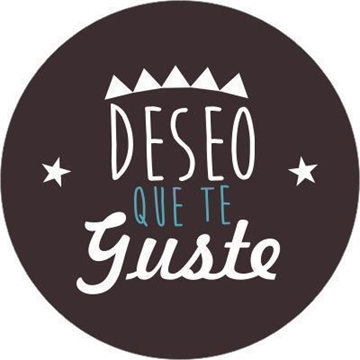 R015 - Etiquetas Deseo que te Guste -  Rollo de 250 ud - 35 mm Ø - Imagen 2