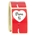 R025 - Etiqueta regalo San Valentín Para tí Roja -  Rollo de 250ud - 50 x 30 mm - Imagen 1