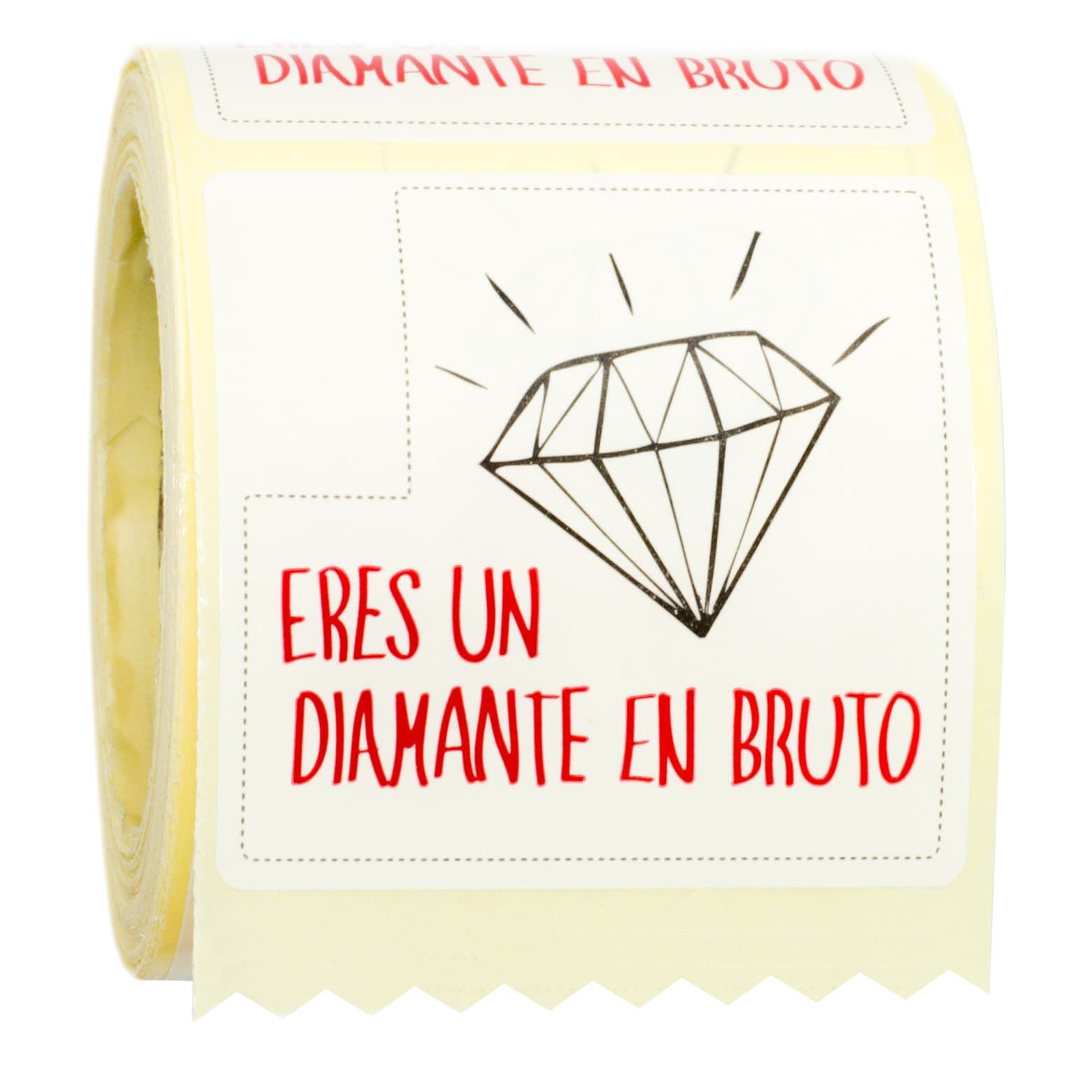 R034 - Etiquetas Diamante - Rollo de 250 ud - 50x50 mm - Imagen 1