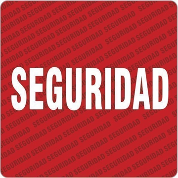 SEG001 - Etiquetas Seguridad - Rollo de 250 ud - 50 x 50 mm - Imagen 1
