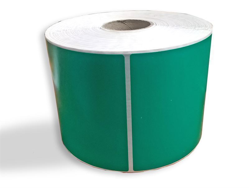 VR001 - Etiquetas VERDES plásticas - Rollo de 750 ud - 100 x 150 mm - Imagen 2